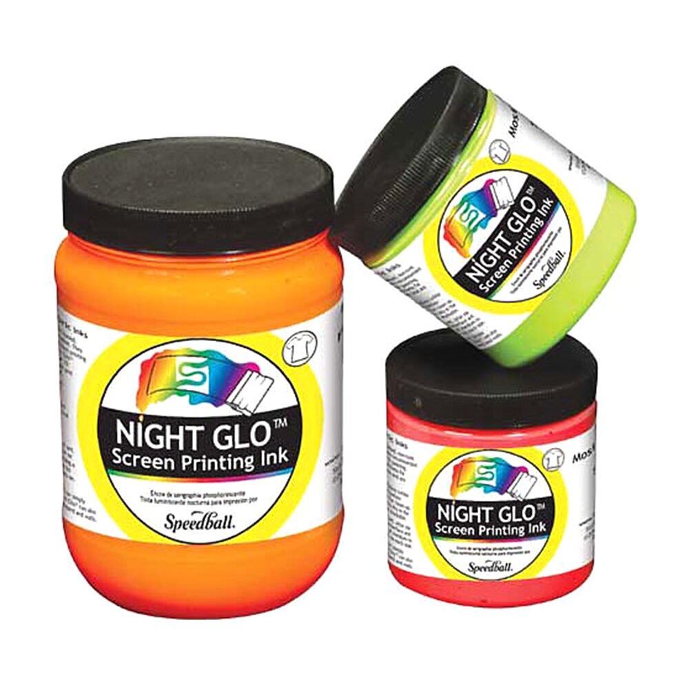 Speedball, Night Glo, Phosph Screen, Printing Ink, 8oz